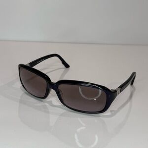 Juicy Couture Vintage Y2K Navy Blue Sunglasses “Agyness” Black Lenses